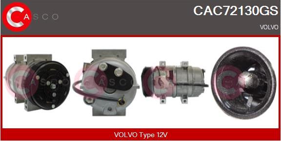 Casco CAC72130GS - Compressor, air conditioning www.autospares.lv