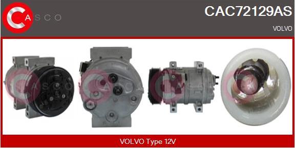 Casco CAC72129AS - Compressor, air conditioning www.autospares.lv