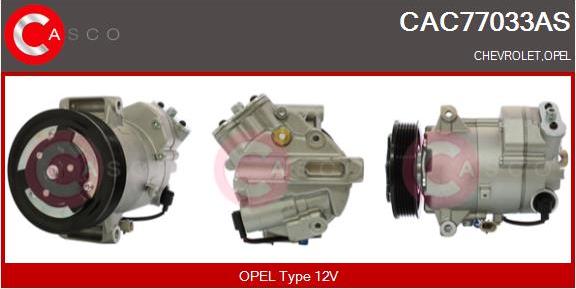 Casco CAC77033AS - Compressor, air conditioning www.autospares.lv