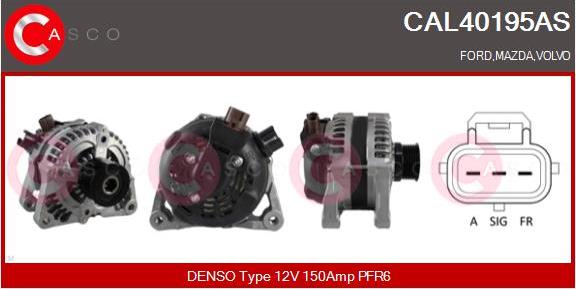 Casco CAL40195AS - Alternator www.autospares.lv