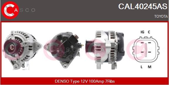 Casco CAL40245AS - Ģenerators www.autospares.lv