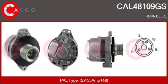 Casco CAL48109GS - Alternator www.autospares.lv