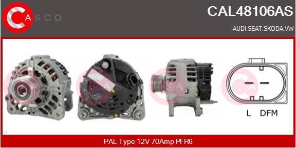 Casco CAL48106AS - Alternator www.autospares.lv