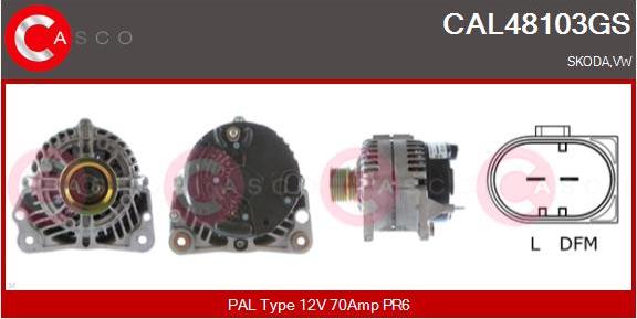 Casco CAL48103GS - Alternator www.autospares.lv