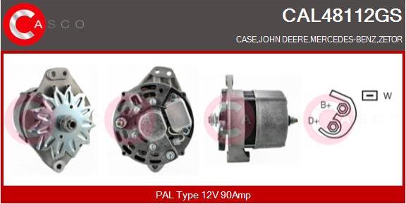 Casco CAL48112GS - Alternator www.autospares.lv