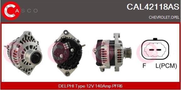 Casco CAL42118AS - Alternator www.autospares.lv