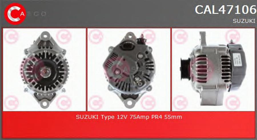 Casco CAL47106 - Alternator www.autospares.lv