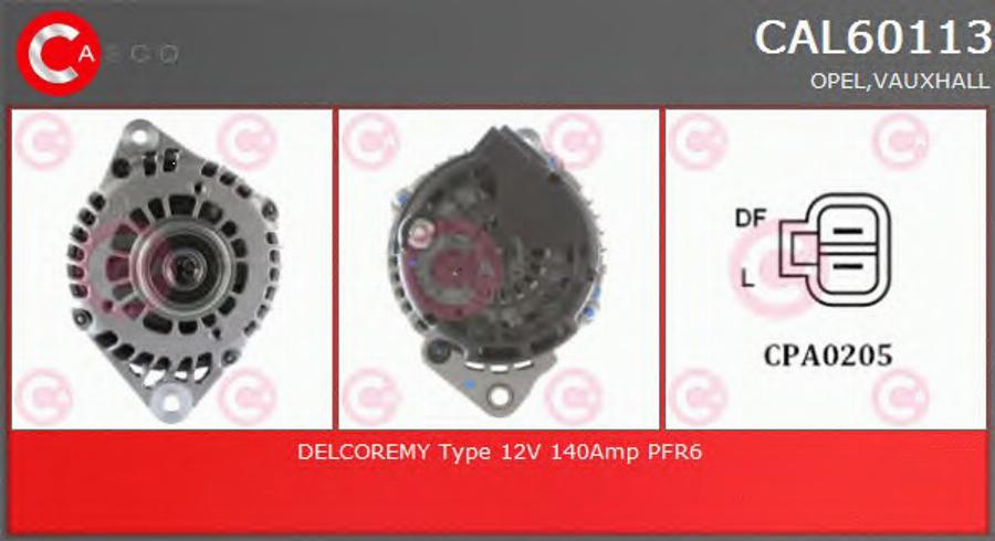 Casco CAL60113 - Alternator www.autospares.lv