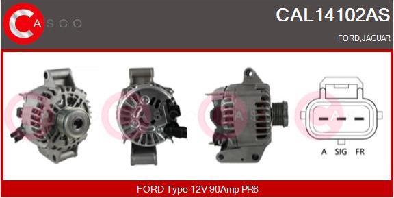 Casco CAL14102AS - Alternator www.autospares.lv