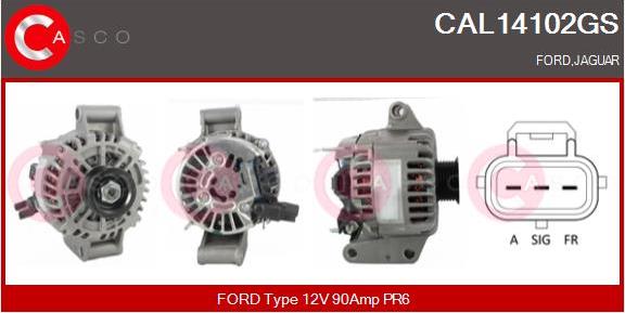 Casco CAL14102GS - Alternator www.autospares.lv