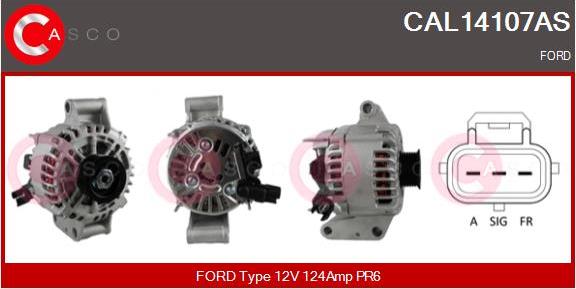 Casco CAL14107AS - Alternator www.autospares.lv