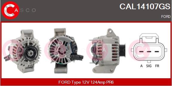 Casco CAL14107GS - Alternator www.autospares.lv