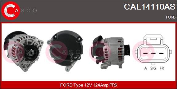 Casco CAL14110AS - Alternator www.autospares.lv