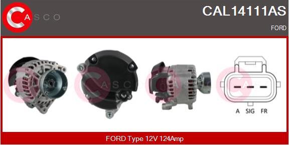 Casco CAL14111AS - Alternator www.autospares.lv