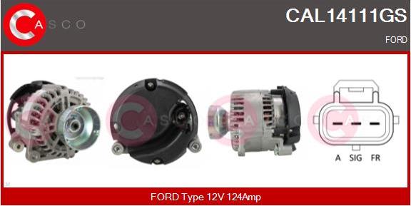 Casco CAL14111GS - Alternator www.autospares.lv