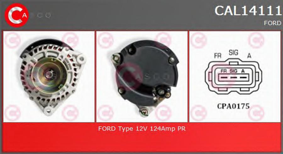 Casco CAL14111 - Alternator www.autospares.lv