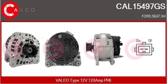 Casco CAL15497GS - Alternator www.autospares.lv