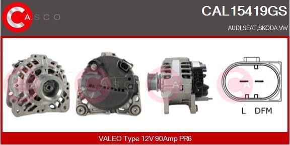 Casco CAL15419GS - Alternator www.autospares.lv