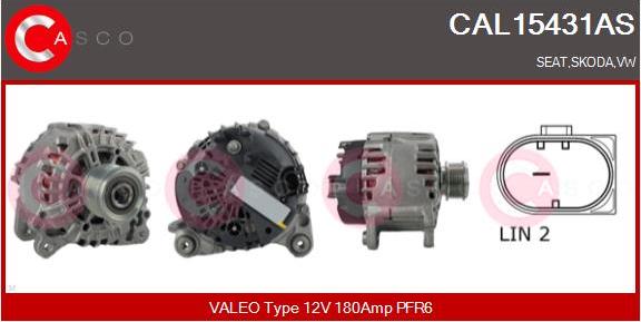 Casco CAL15431AS - Alternator www.autospares.lv