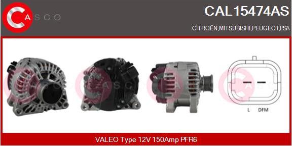 Casco CAL15474AS - Alternator www.autospares.lv