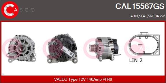 Casco CAL15567GS - Alternator www.autospares.lv