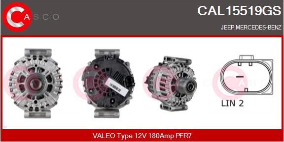 Casco CAL15519GS - Alternator www.autospares.lv