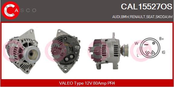 Casco CAL15527OS - Alternator www.autospares.lv