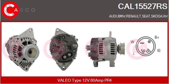 Casco CAL15527RS - Alternator www.autospares.lv