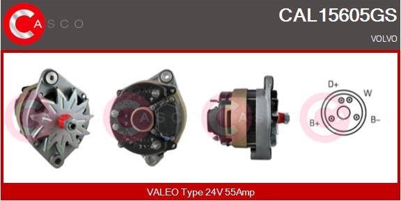 Casco CAL15605GS - Alternator www.autospares.lv