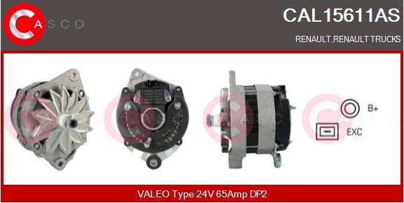 Casco CAL15611AS - Alternator www.autospares.lv