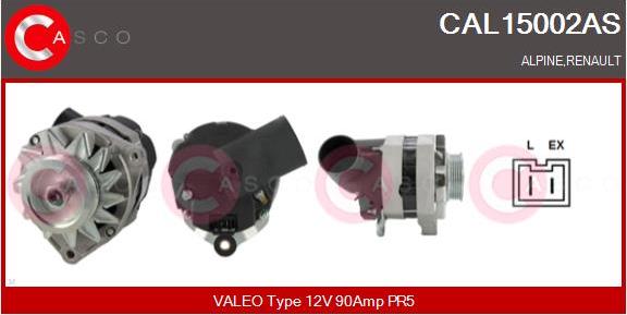 Casco CAL15002AS - Ģenerators www.autospares.lv