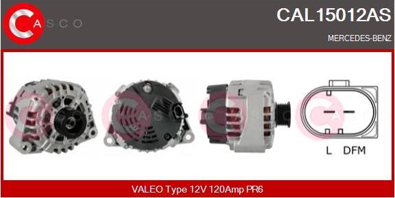 Casco CAL15012AS - Alternator www.autospares.lv