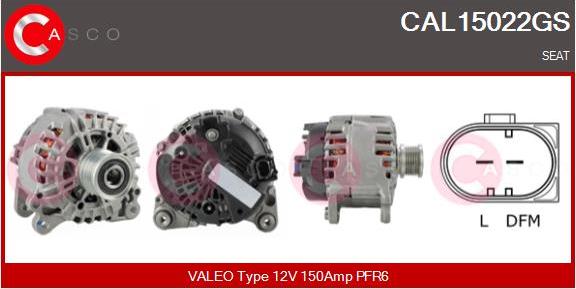 Casco CAL15022GS - Alternator www.autospares.lv