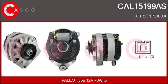 Casco CAL15199AS - Alternator www.autospares.lv