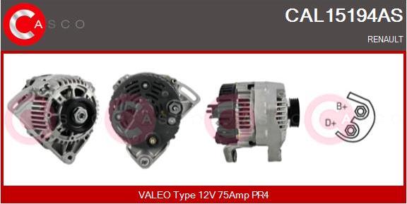 Casco CAL15194AS - Alternator www.autospares.lv