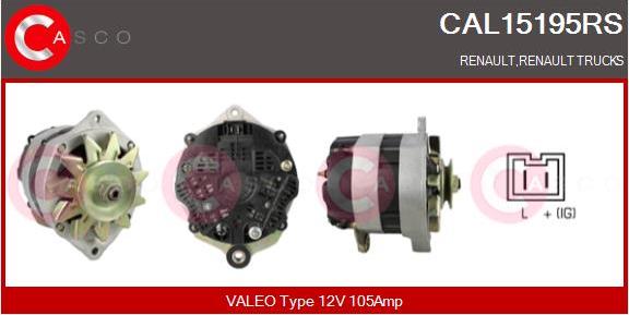 Casco CAL15195RS - Ģenerators www.autospares.lv