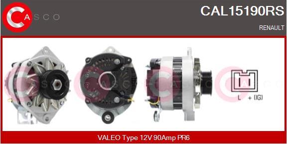 Casco CAL15190RS - Alternator www.autospares.lv