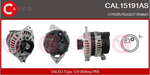 Casco CAL15191AS - Ģenerators www.autospares.lv