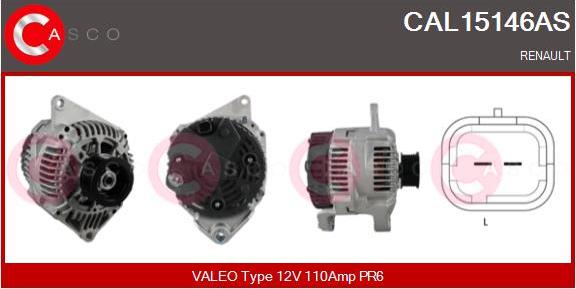 Casco CAL15146AS - Ģenerators www.autospares.lv