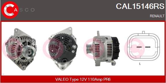 Casco CAL15146RS - Ģenerators autospares.lv