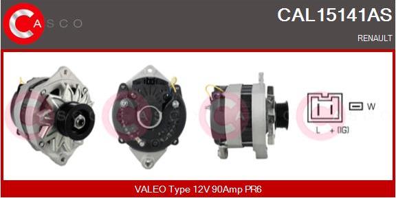 Casco CAL15141AS - Ģenerators www.autospares.lv