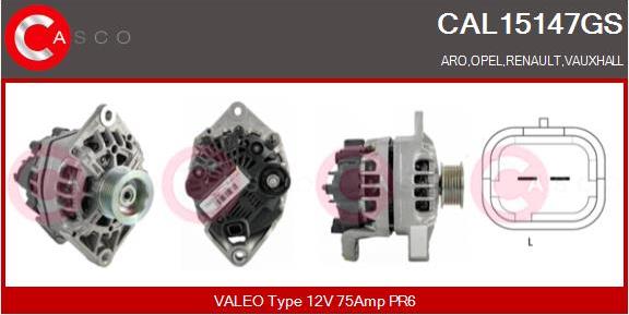 Casco CAL15147GS - Ģenerators www.autospares.lv