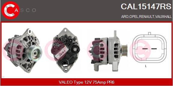 Casco CAL15147RS - Ģenerators www.autospares.lv