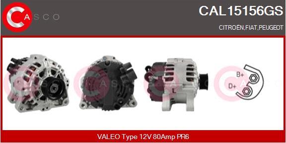 Casco CAL15156GS - Alternator www.autospares.lv