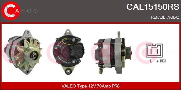 Casco CAL15150RS - Alternator www.autospares.lv