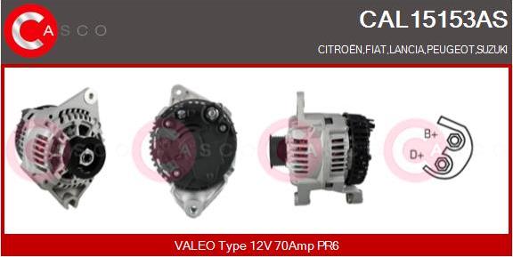 Casco CAL15153AS - Alternator www.autospares.lv