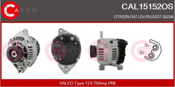 Casco CAL15152OS - Alternator www.autospares.lv