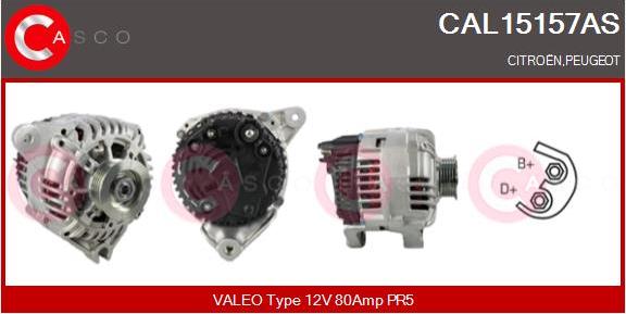 Casco CAL15157AS - Alternator www.autospares.lv