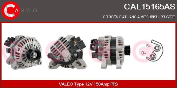 Casco CAL15165AS - Alternator www.autospares.lv