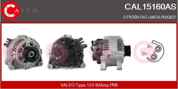 Casco CAL15160AS - Alternator www.autospares.lv